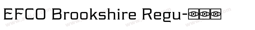 EFCO Brookshire Regu字体转换